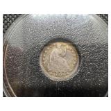 1854 Seated Liberty Half Dime