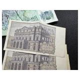 Six European Bank Notes