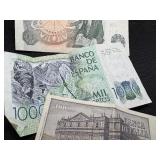 Six European Bank Notes
