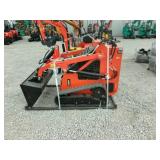 Mini Skid Steer Loader orange