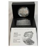 2023 W-American Eagle One Ounce Proof Silver Bullion Coin - original package with COA