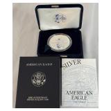 2000 P-American Eagle One Ounce Proof Silver Bullion Coin - original package with COA