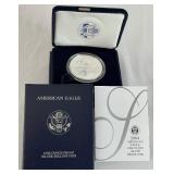 2004 W-American Eagle One Ounce Proof Silver Bullion Coin - original package with COA