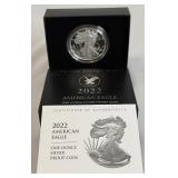 2022 W-American Eagle One Ounce Proof Silver Bullion Coin - original package with COA