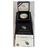 2014 National Baseball Hall of Fame Proof Silver Dollar - original package with COA