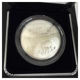 2014 National Baseball Hall of Fame Proof Silver Dollar - original package with COA