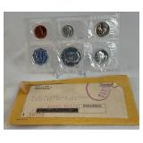 1964 Proof Mint Uncirculated 5 Coin Set (P) - original pacakge with COA and envelope