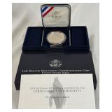 2000 Leif Ericson Millenium Proof Silver Dollar - original package with COA