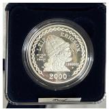 2000 Leif Ericson Millenium Proof Silver Dollar - original package with COA