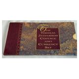 1994 The Thomas Jefferson Coinage and Currency Set - original packaging, internal case damaged