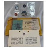 1967 Canada Proof-Like 6 coin uncirculated set - original pacakge with COA and envelope
