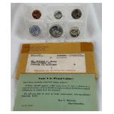 1960 Proof Mint Uncirculated 5 Coin Set (P) - original pacakge with COA and envelope