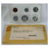 1961 Proof Mint Uncirculated 5 Coin Set (P) - original pacakge with COA and envelope
