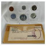 1962 Proof Mint Uncirculated 5 Coin Set (P) - original pacakge with COA and envelope