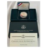 1997 P-US Botanic Garden Commemorative Proof Silver Dollar - original package with COA