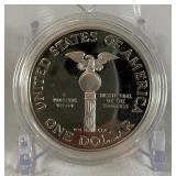 1989 S-Proof Congress Bicentennial Silver Dollar - just the coin in a protective plastic case