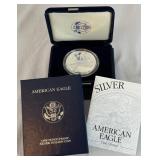 2002 W-American Eagle One Ounce Proof Silver Bullion Coin - original package with COA