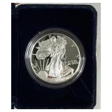 2002 W-American Eagle One Ounce Proof Silver Bullion Coin - original package with COA