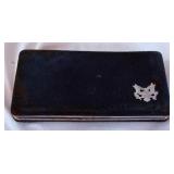 1992 Columbus Quincentenary 2 coin proof set - case is fire damaged, no COA but coins appear to be in good shape