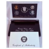 1997 Silver Proof Set - original package with COA