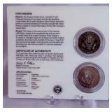 2014 50th Anniversary Kennedy Half Dollar 2 Coin Uncirculated Set - original package with COA