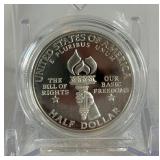 1993 S-Bill of Rights James Madison Proof Half Dollar - just the coin in a protective plastic case