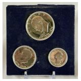 1976 Bicentennial Silver Proof 3 Coin Set - just the blue case