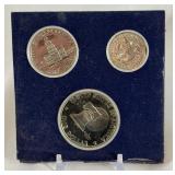 1976 Bicentennial Silver Proof 3 Coin Set - just the blue case