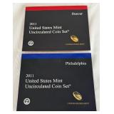 2011 uncirculated P & D us mint coin set OGP (28 coins) - original pacakge with COA and envelope
