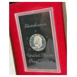 1973 S-Eisenhower Proof Silver Dollar - original package with COA