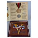 1995 1995 World War II 50th anniversary Coin and Victory Medal Set US Mint - original package with COA