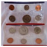 1984 uncirculated P & D us mint coin set OGP - cello wrap only