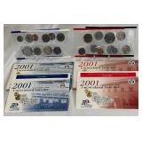 2001 uncirculated P & D us mint coin set OGP (20 coins) - original pacakge with COA and envelope