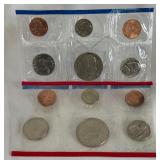 1986 uncirculated P & D us mint coin set OGP - cello wrap only