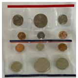 1990 uncirculated P & D us mint coin set OGP - cello wrap only, with fire damage