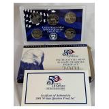 2001 State Quarters Proof Set - original package with COA