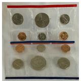 1990 uncirculated D only us mint coin set OGP - cello wrap only