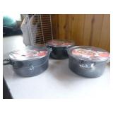 3 True Living 5 Quart Dutch Ovens