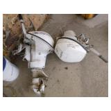 2 Johnson 9.5 HP Outboard Motors