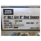 Tool Shop 4" Belt and 6" Disc Sander