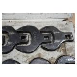 Klutch SAE Crowfoot Wrenches - 1-1/16"-2"