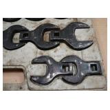 Klutch SAE Crowfoot Wrenches - 1-1/16"-2"