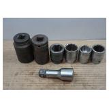 3/4" Drive Sockets - 1-1/8"-1-1/2", Extension