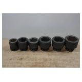 Klutch 3/4" Drive SAE Impact Sockets - 1-1/16"-1-7/8"