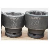Klutch 3/4" Drive SAE Impact Sockets - 1-1/16"-1-7/8"