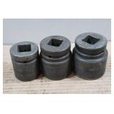 Snap-On Tools 1" Drive Impact Sockets - 1-3/8", 1-3/4", 1-7/8"