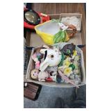 Older Easter , Porcelain Dolls, Lemon Pitcher, Easy Vacumm and Misc