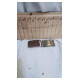 Pair of Belt Buckles-Borchert Ingersoll and CAT