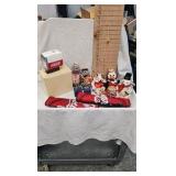 Coca Cola Musical Bank w Bears, tins, Planter, etc