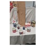 Coca Cola Cup Lot with tin Cup/Train Car. Era Mug w/box